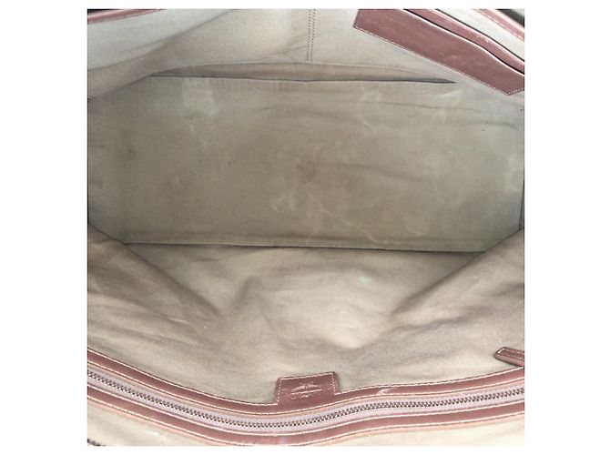 MCM Visetos Anya Champagne Gold Leder Tote/Schultertasche Golden - Ansicht 9