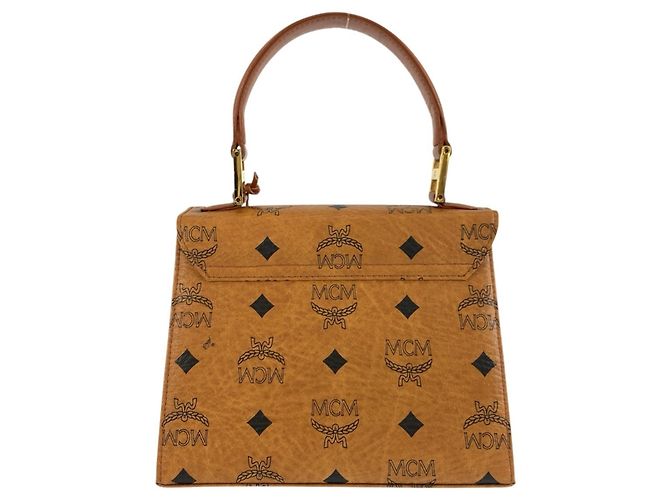 MCM Vintage Visetos Mini Handtasche Braun - Ansicht 2