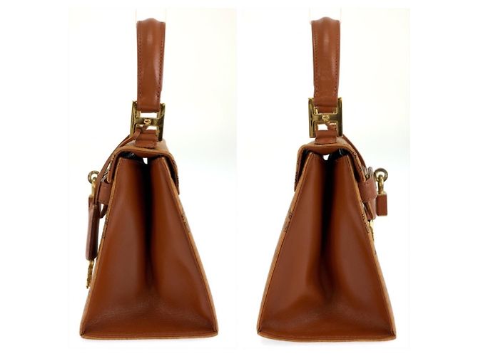 MCM Vintage Visetos Mini Handtasche Braun - Ansicht 8