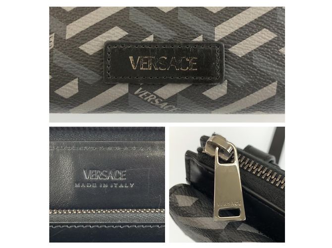Bolso de hombro Versace Lagreca Negro - vista 3