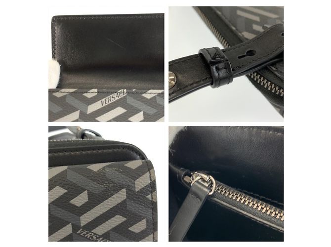 Bolso de hombro Versace Lagreca Negro - vista 5