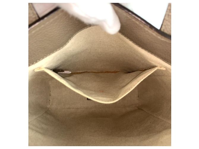 Jimmy Choo Star Studded Pegasus N S Leder Tote/Schultertasche Greige Grau - Ansicht 8