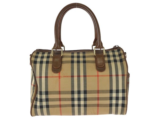 Burberry Vintage Check Mini Boston Bag Braun Beige - Ansicht 2