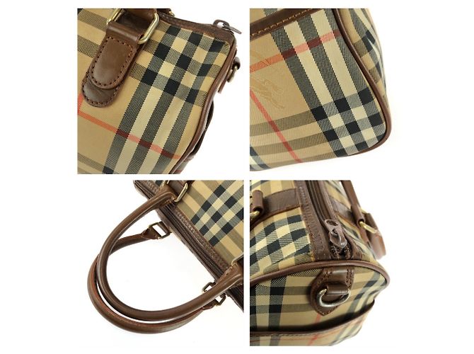 Burberry Vintage Check Mini Boston Bag Braun Beige - Ansicht 6