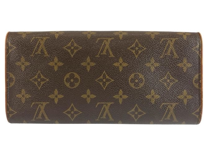 Bolso de hombro Louis Vuitton Monogram Pochette Twin GM Castaño Monograma - vista 2
