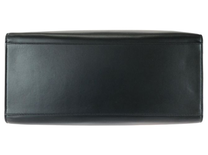 Sac cabas 2-Way en cuir noir Dolce & Gabbana Sicily - vue 10