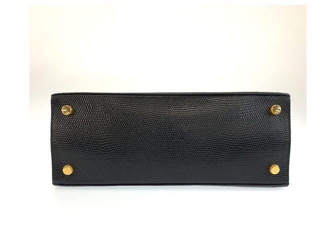 Borsa in pelle nera Salvatore Ferragamo Vara Ribbon Nero - vista 10