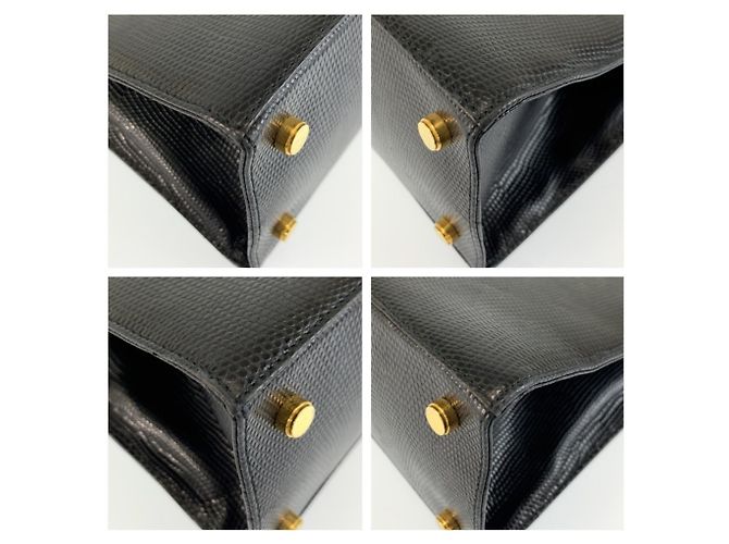 Borsa in pelle nera Salvatore Ferragamo Vara Ribbon Nero - vista 4
