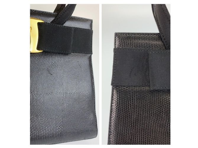 Borsa in pelle nera Salvatore Ferragamo Vara Ribbon Nero - vista 5