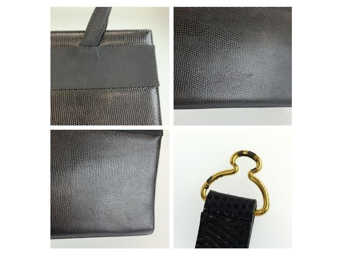 Borsa in pelle nera Salvatore Ferragamo Vara Ribbon Nero - vista 6