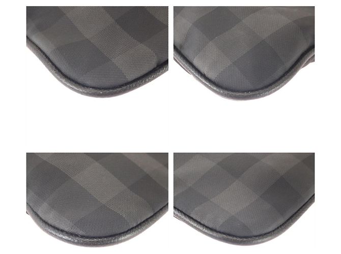 Borsa a tracolla Burberry con motivo Check Marrone Nero - vista 3