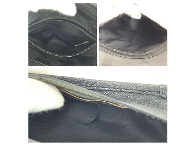 Borsa a tracolla Burberry con motivo Check Marrone Nero - vista 6