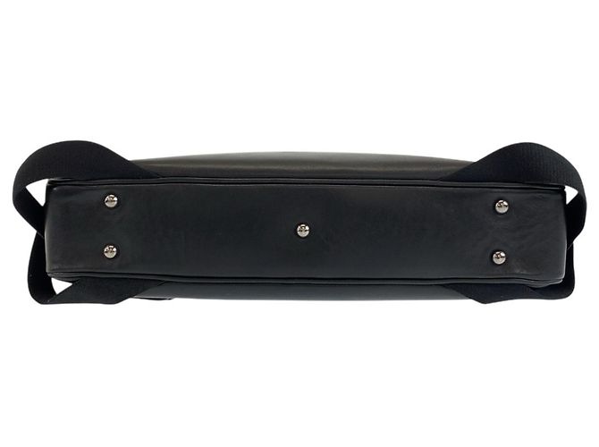 Borsa a tracolla business MCM in pelle nera Nero - vista 10