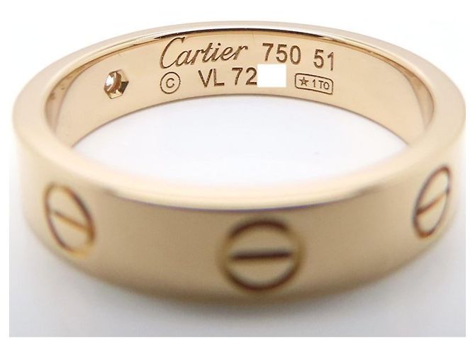 Cartier Mini Love Diamantring Golden - Ansicht 5
