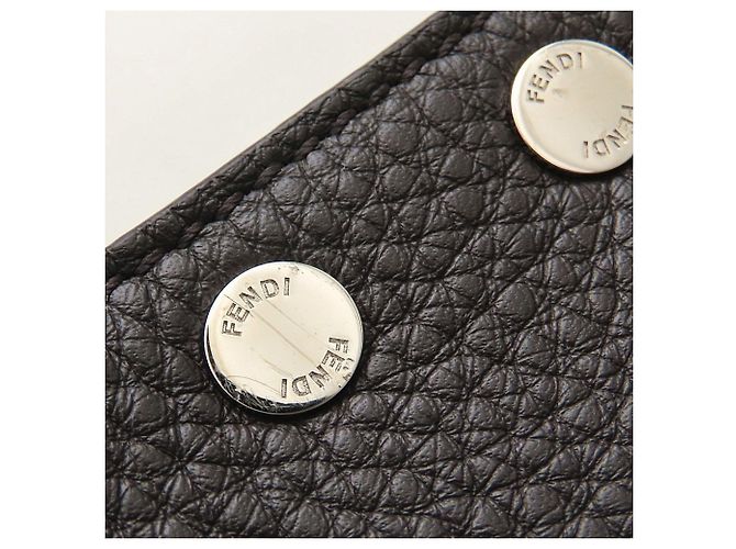 Borsa a tracolla 2-Way Fendi Peekaboo X-LITE Small Giallo Marrone scuro - vista 15
