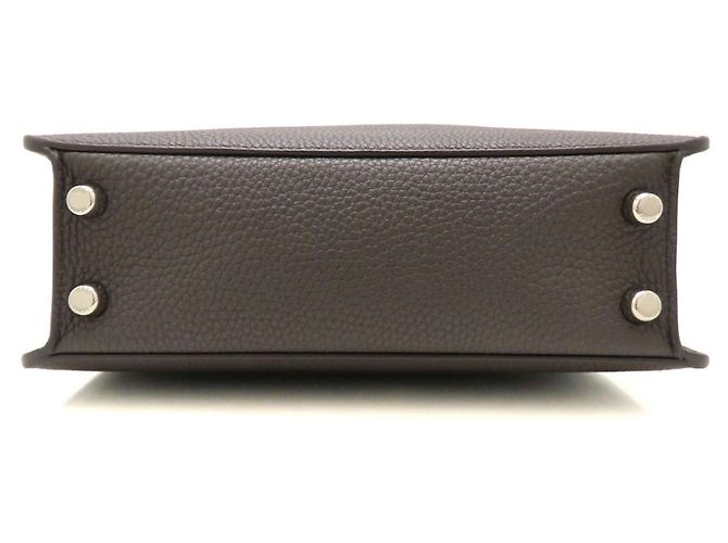 Borsa a tracolla 2-Way Fendi Peekaboo X-LITE Small Giallo Marrone scuro - vista 4