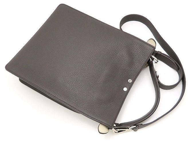 Borsa a tracolla 2-Way Fendi Peekaboo X-LITE Small Giallo Marrone scuro - vista 5