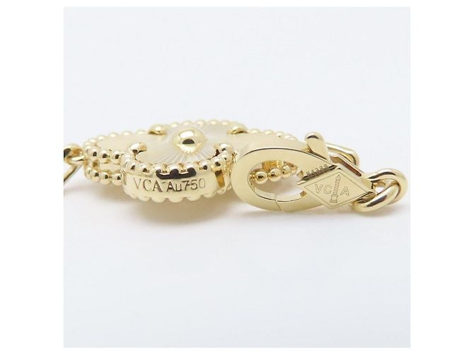 Bracciale Van Cleef & Arpels Vintage Alhambra 5 Motivi Guilloché D'oro - vista 4