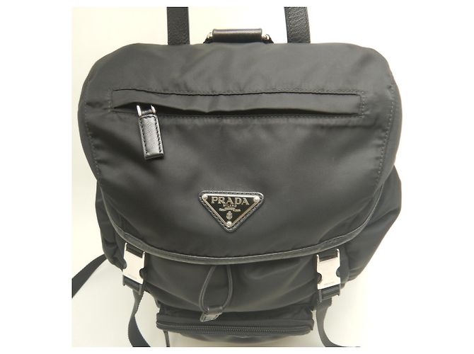 Sac à dos PRADA Tessuto 1BZ039 Noir - vue 6
