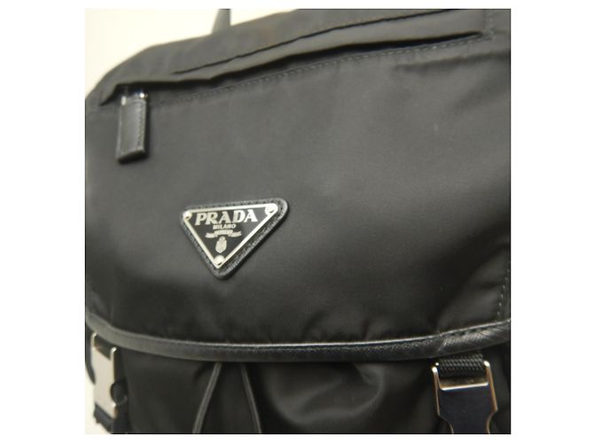 Sac à dos PRADA Tessuto 1BZ039 Noir - vue 8