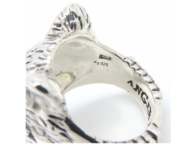 Anello GUCCI Anger Forest Wolf Argento - vista 6