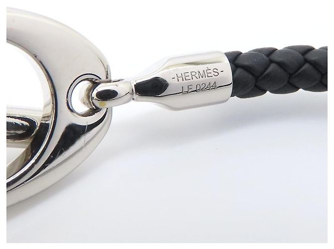 Hermès Bracciale Charm Etrier Hermes Nero - vista 3