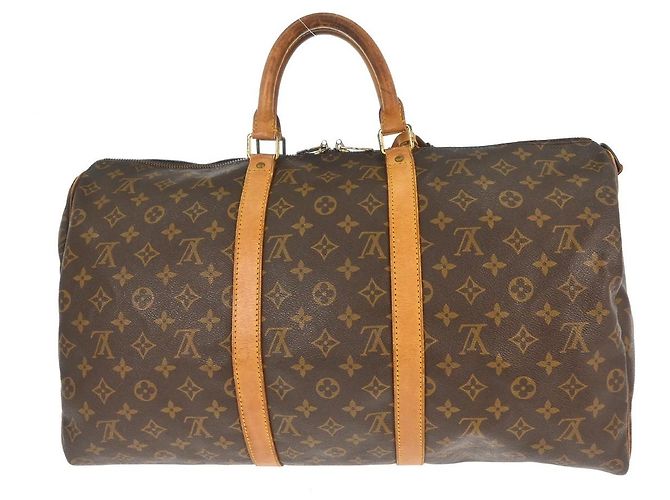 Louis Vuitton Keepall Bandouliere Monogram Canvas 50 Marron - vue 2