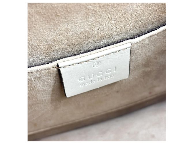 Gucci Sylvie Mini aus Leder mit Tragegriff Weiß - Ansicht 5
