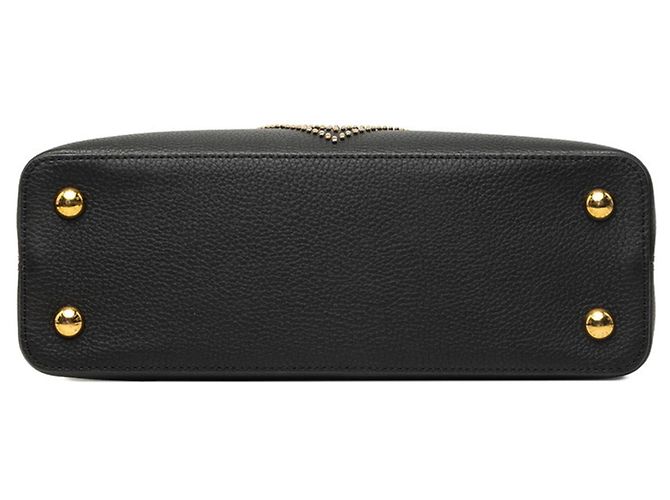Louis Vuitton Capucines PM Handtasche Schwarz - Ansicht 3