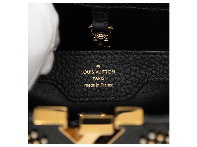 Louis Vuitton Capucines PM Handtasche Schwarz - Ansicht 5
