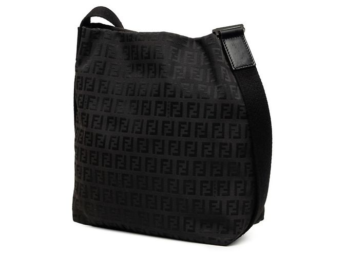 Borsa a tracolla Fendi Zucchino Marrone Nero - vista 2