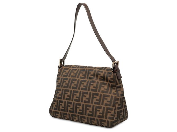 Borsa Fendi Zucca One-Shoulder Marrone - vista 2