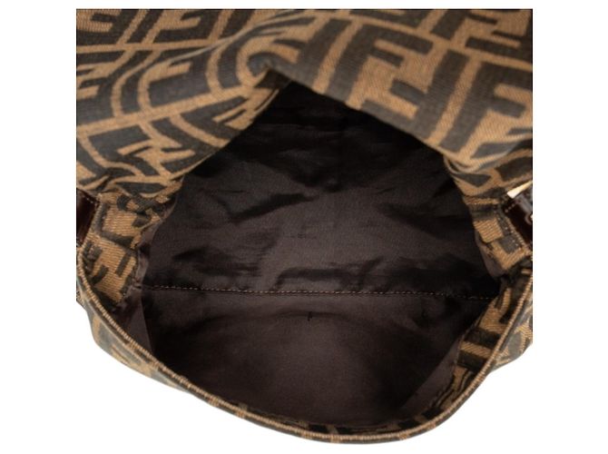 Borsa Fendi Zucca One-Shoulder Marrone - vista 4