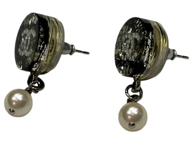 Pendientes Chanel Coco Mark Pearl Swing - vista 2