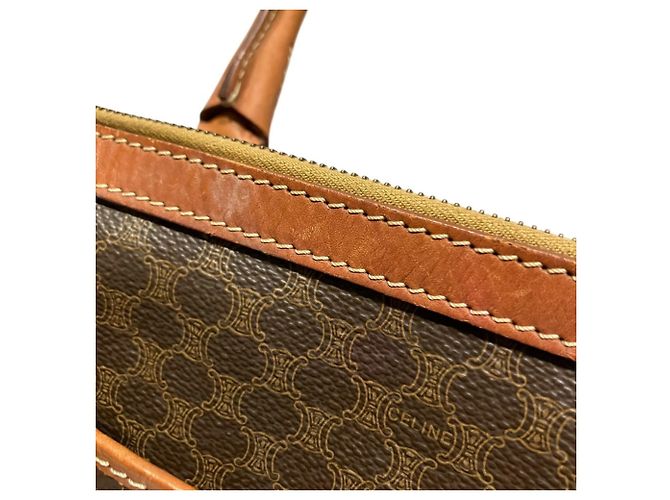 Céline Bolso Boston Celine Macadam Castaño - vista 7