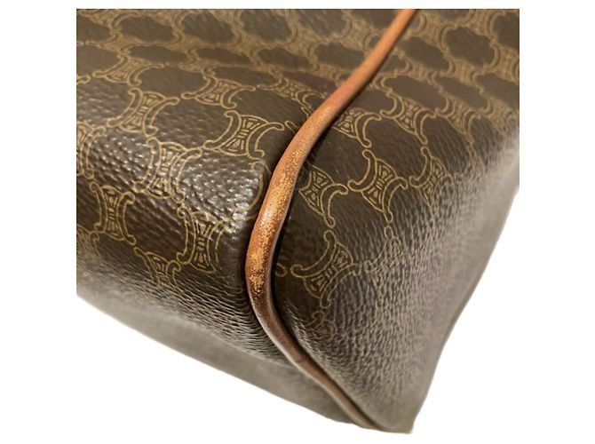 Céline Bolso Boston Celine Macadam Castaño - vista 8