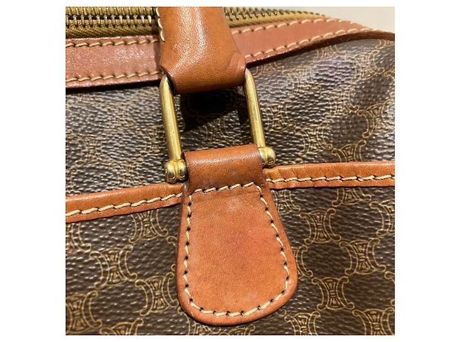 Céline Bolso Boston Celine Macadam Castaño - vista 9