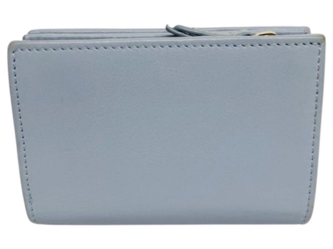 Portafoglio bi-fold Gucci GG Marmont in pelle blu - vista 2