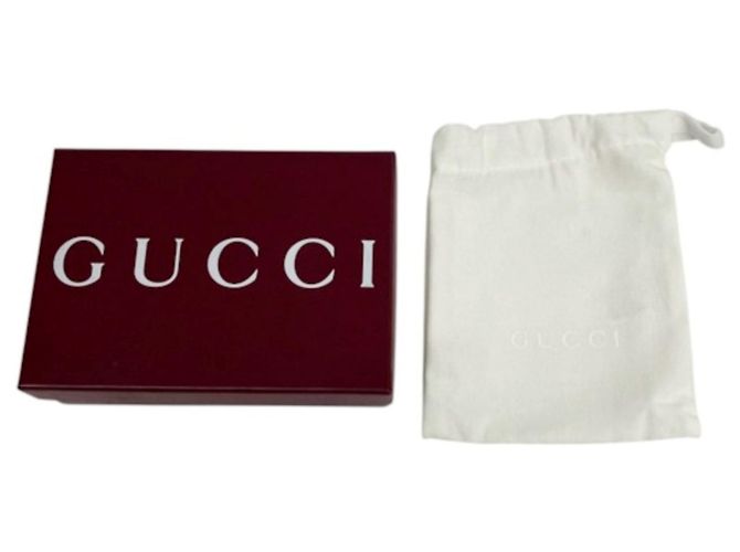 Portafoglio bi-fold Gucci GG Marmont in pelle blu - vista 5