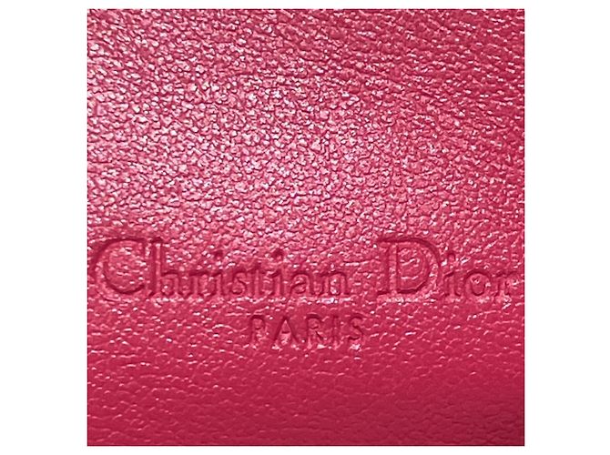 Cartera Lady Tri-fold Christian Dior Rosa - vista 4