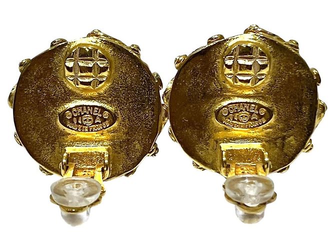 Pendientes de clip Chanel en aleación y perlas artificiales - Ansicht 3