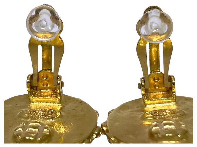 Pendientes de clip Chanel en aleación y perlas artificiales - Ansicht 4