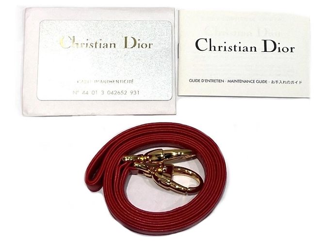 Christian Dior Large Cannage Handtasche Rot - Ansicht 5