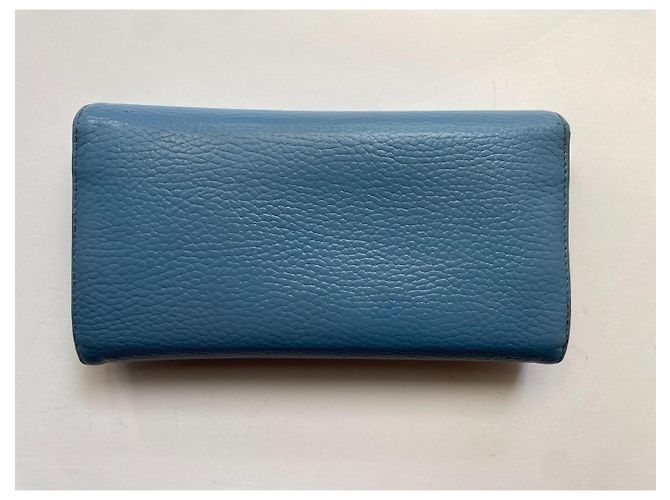 Gucci Marmont Leder Geldbörse Blau - Ansicht 2