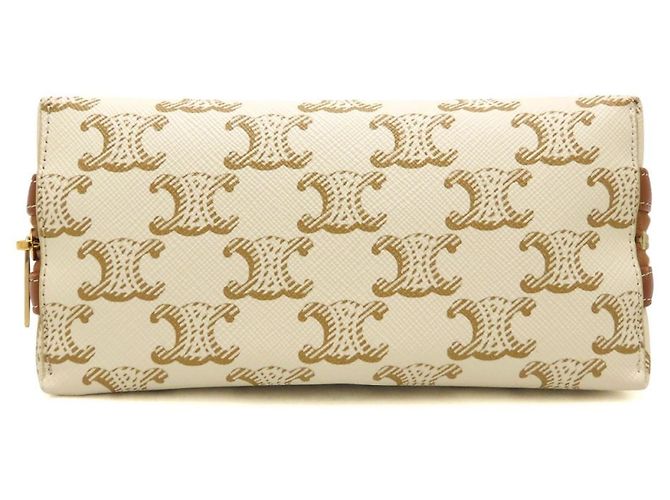 Céline Bolso de hombro clutch con cadena Celine Blanco - vista 4