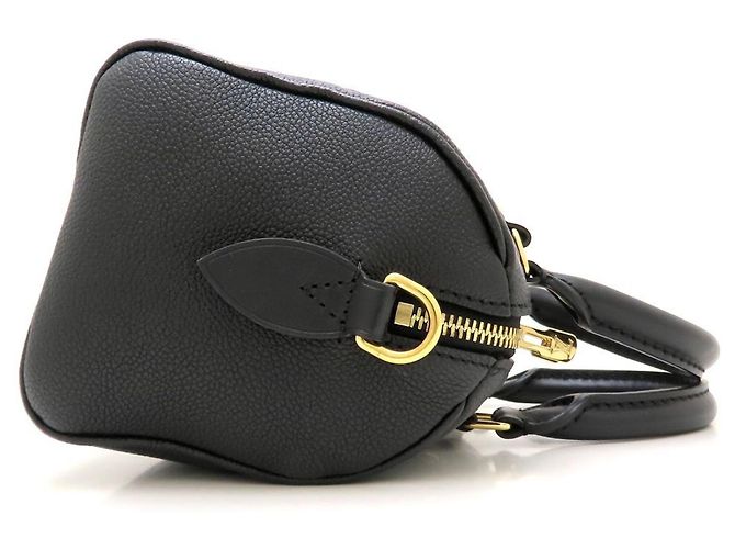Borsa Louis Vuitton Monogram Empreinte Speedy Bandoulière 20 Nero - vista 3