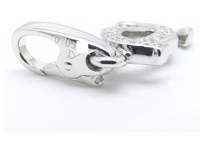 Pendente Cartier 2C Diamanti in Oro Bianco 18K - vista 7