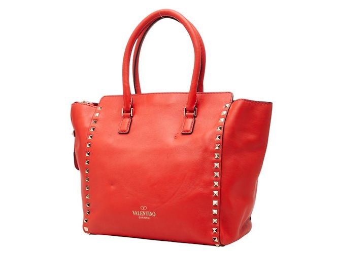 Valentino Rockstud Handtasche Rot - Ansicht 2