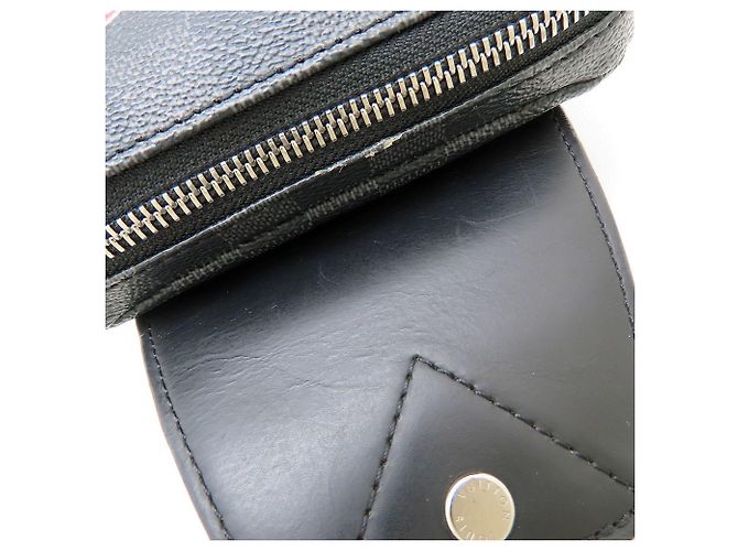 Borsa a tracolla Louis Vuitton Damier Graphite Avenue Marrone Nero - vista 11
