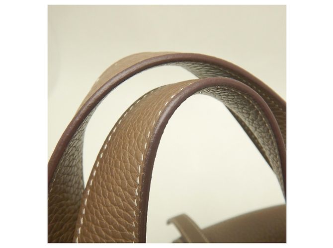 Hermès Bolso Hermes Picotin Lock MM Gris pardo - vista 10